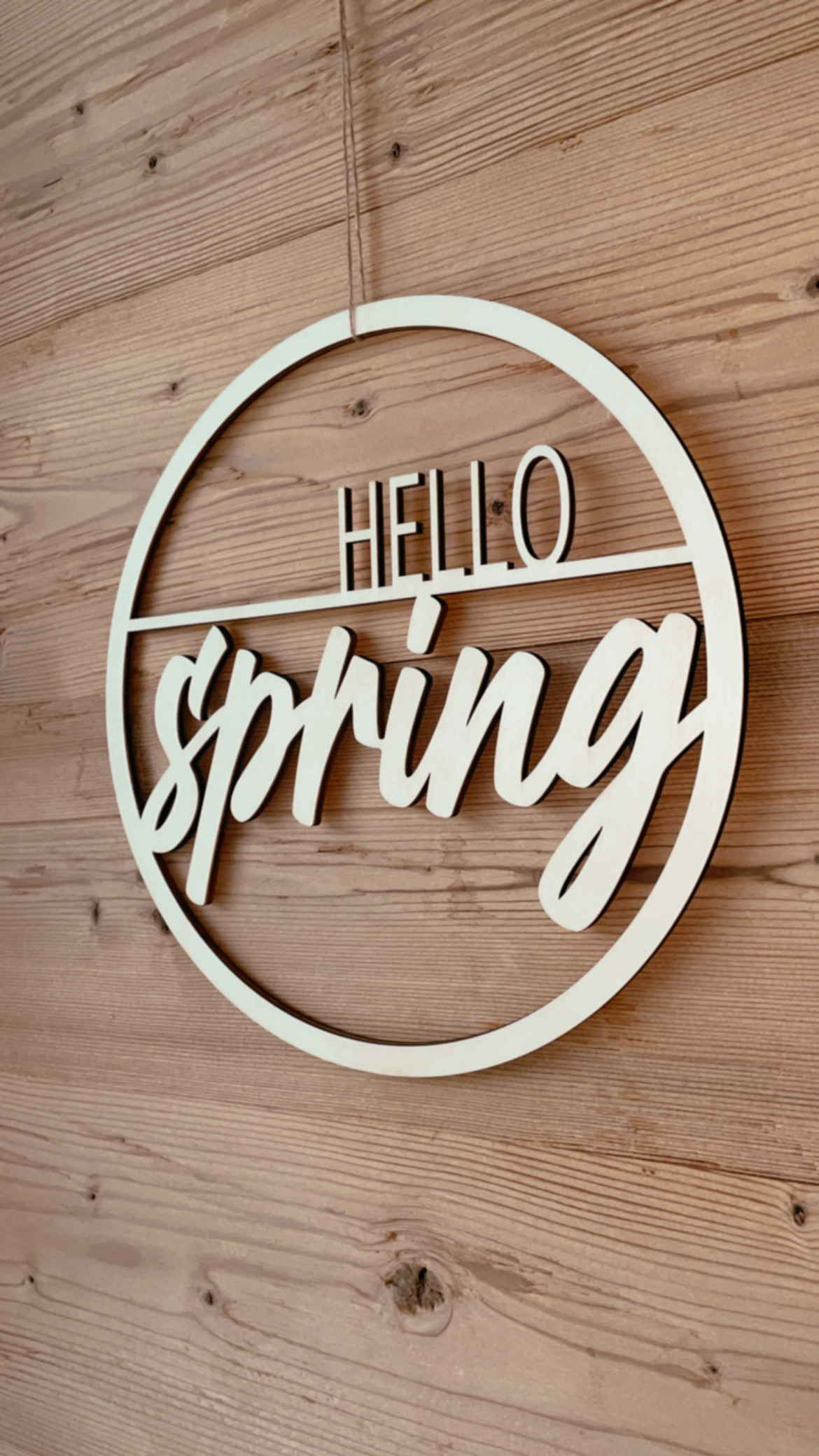 Holzkranz Hello Spring