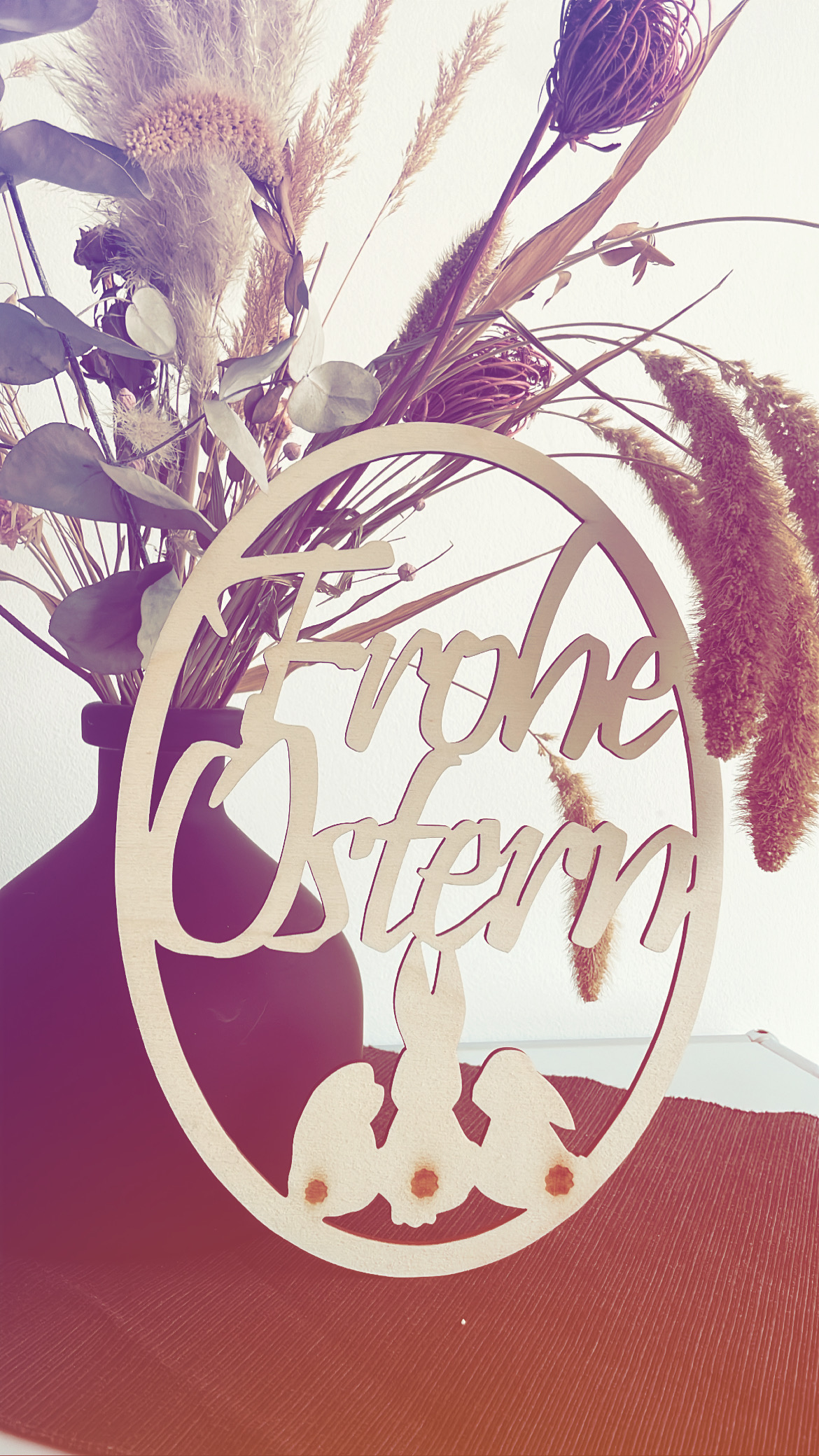 Dekoanhänger Frohe Ostern - Hasen