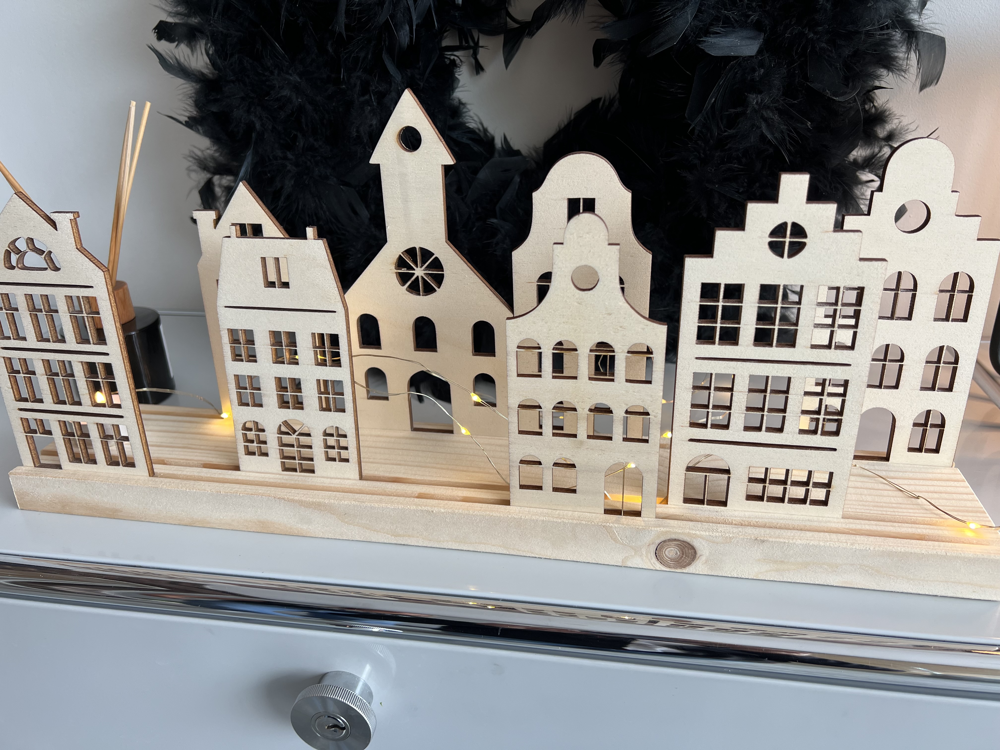 Dekoleiste Amsterdam Grachtenhäuser