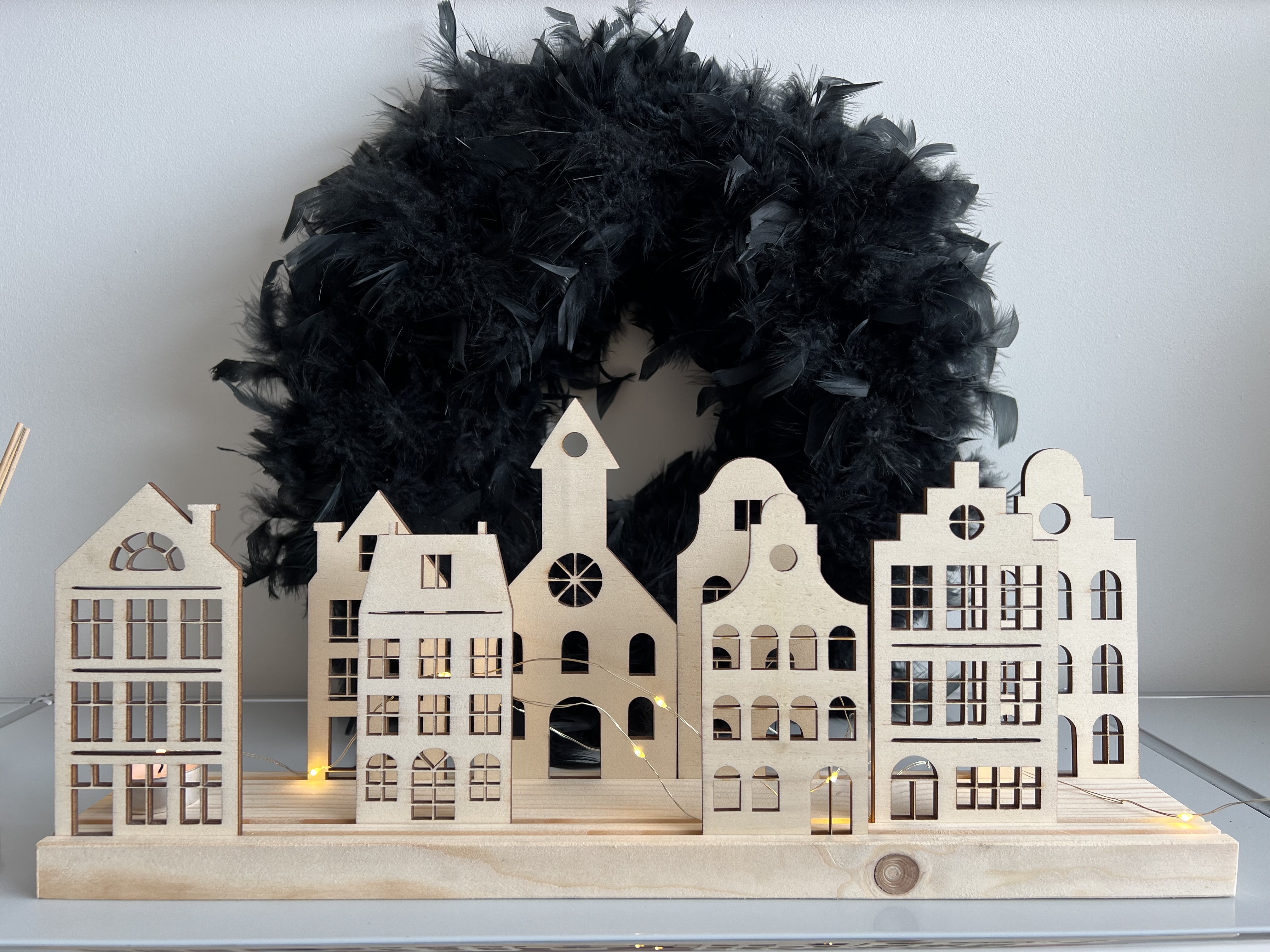 Dekoleiste Amsterdam Grachtenhäuser