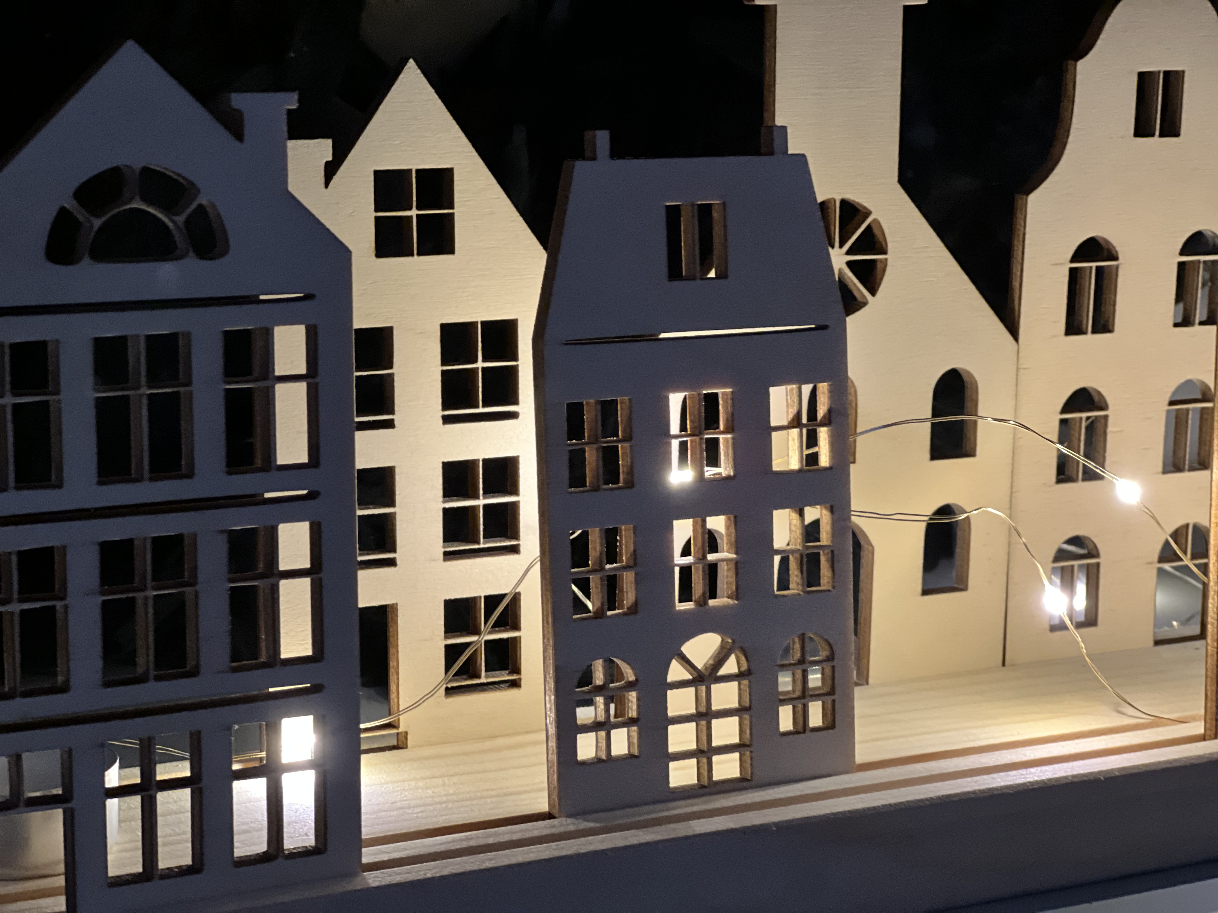 Dekoleiste Amsterdam Grachtenhäuser