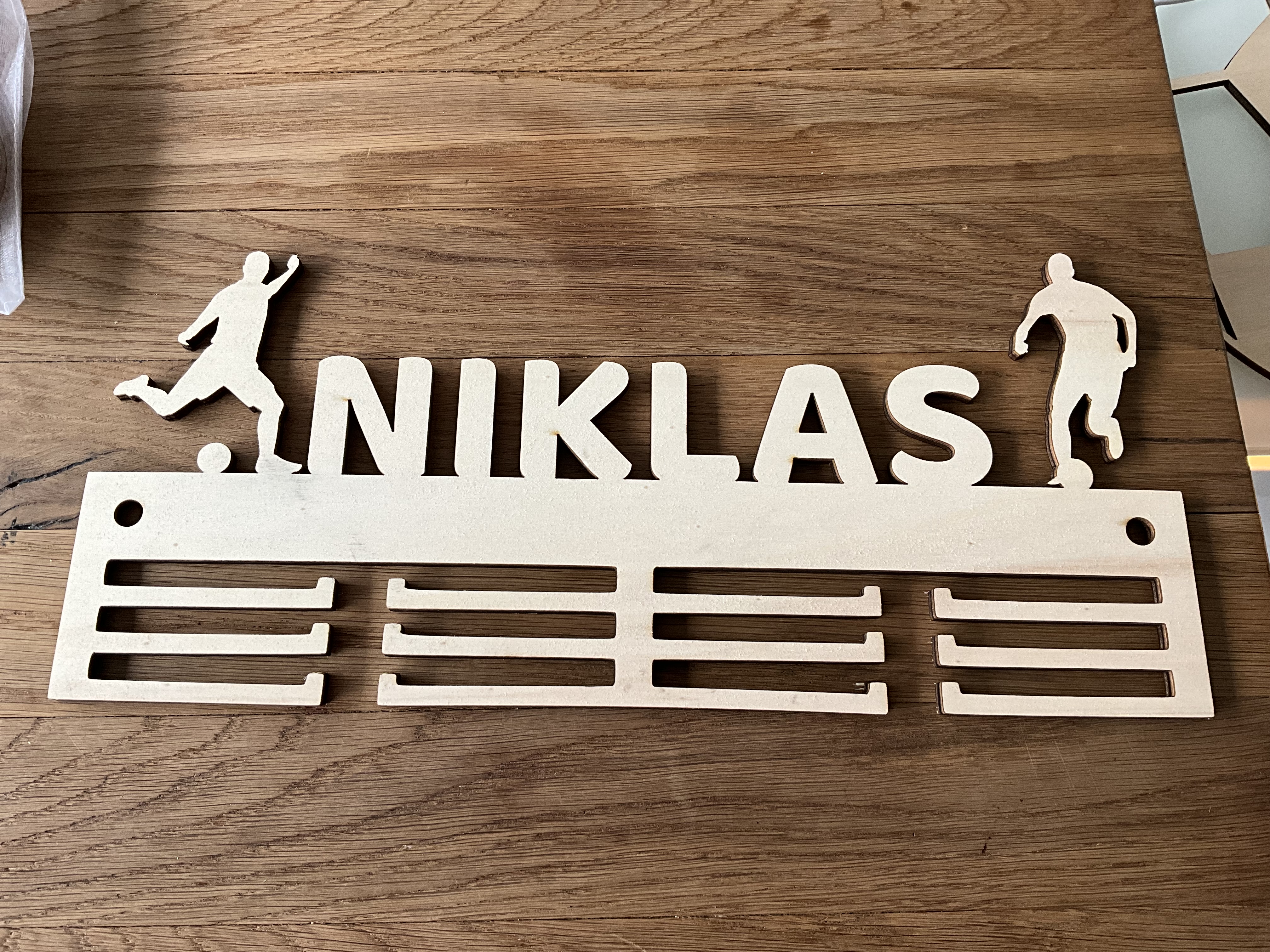 Medaillenhalter Fußball Wanddeko