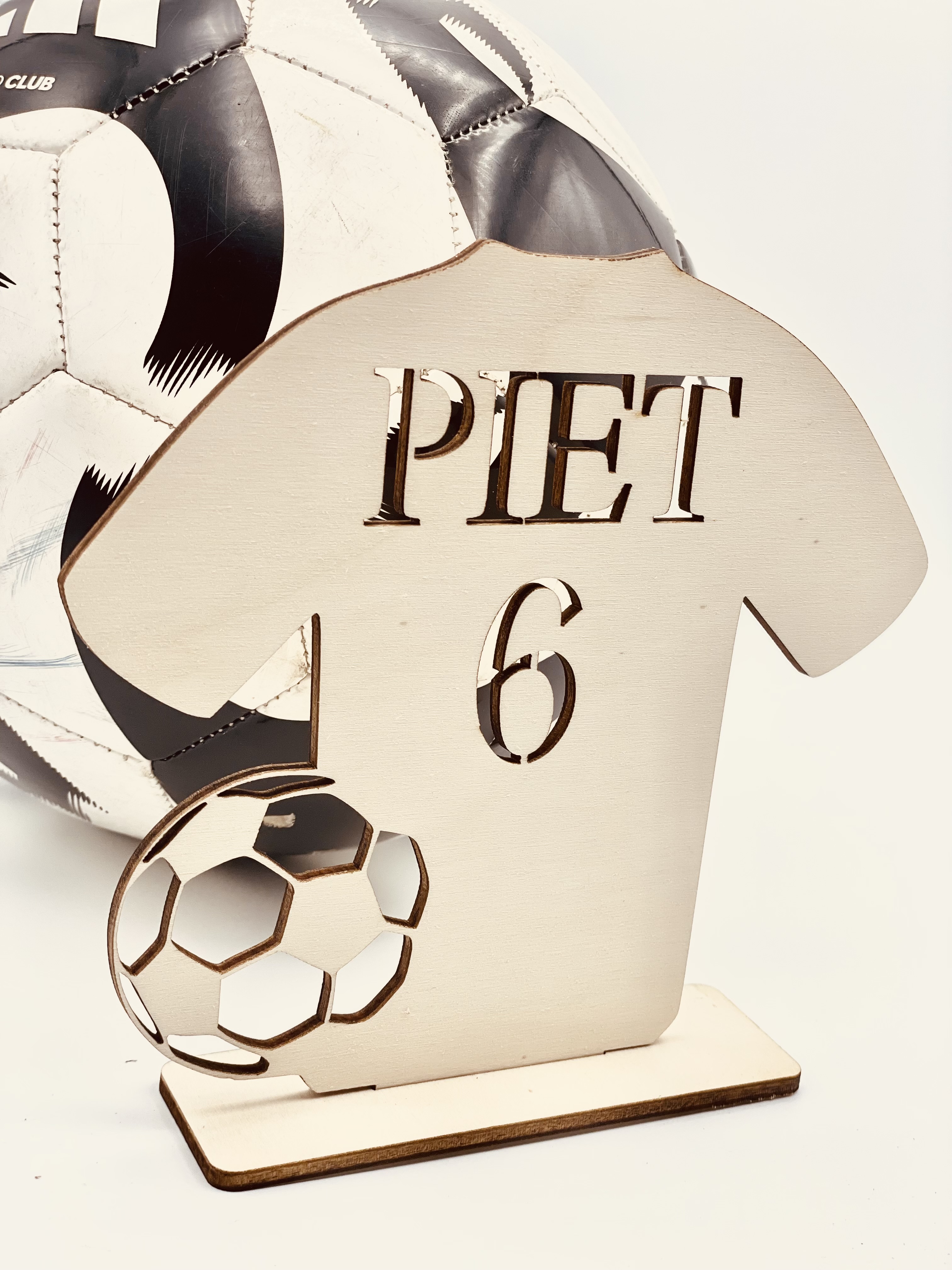 Fußballtrikot Aufsteller personalisiert