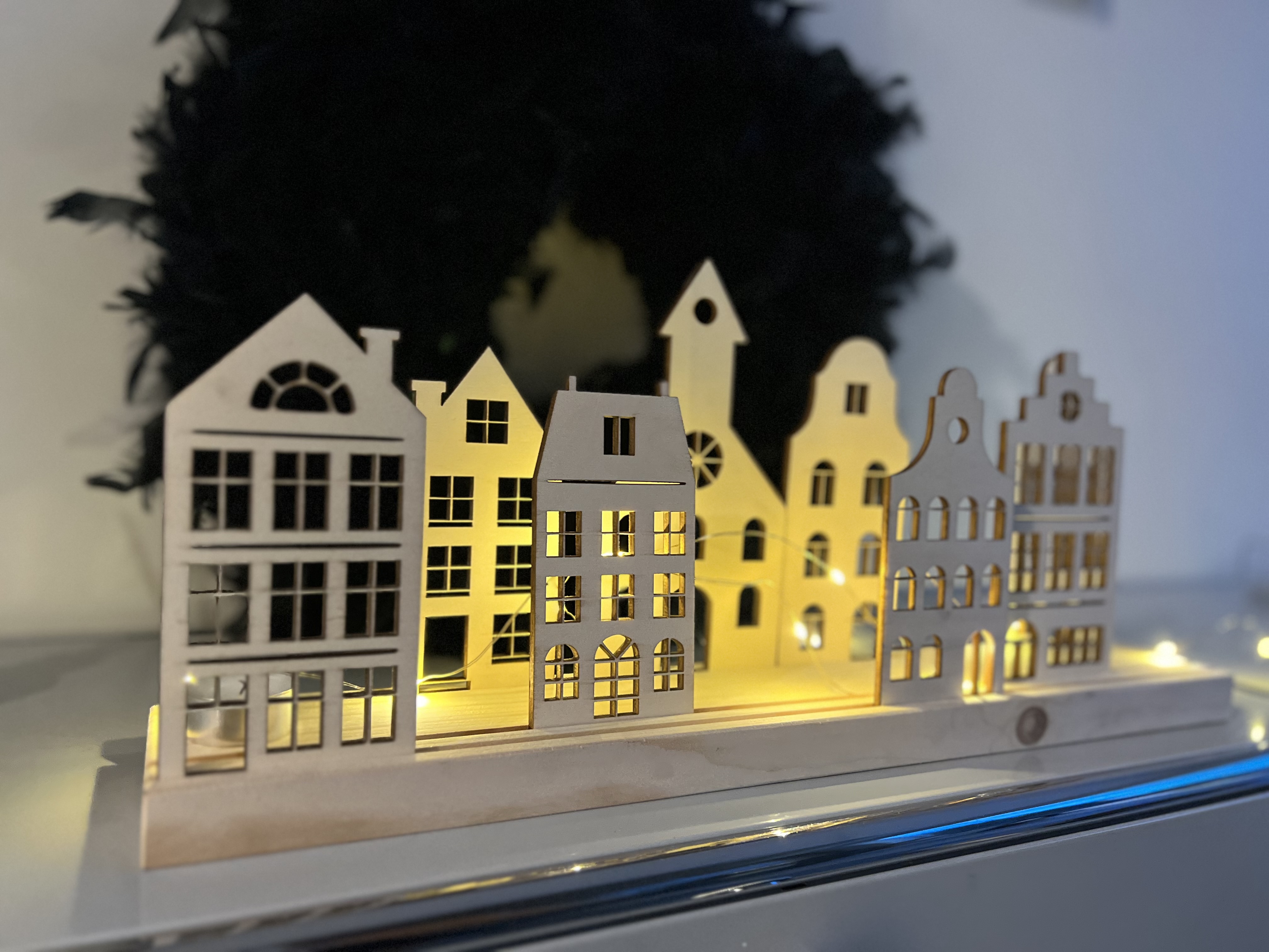 Dekoleiste Amsterdam Grachtenhäuser