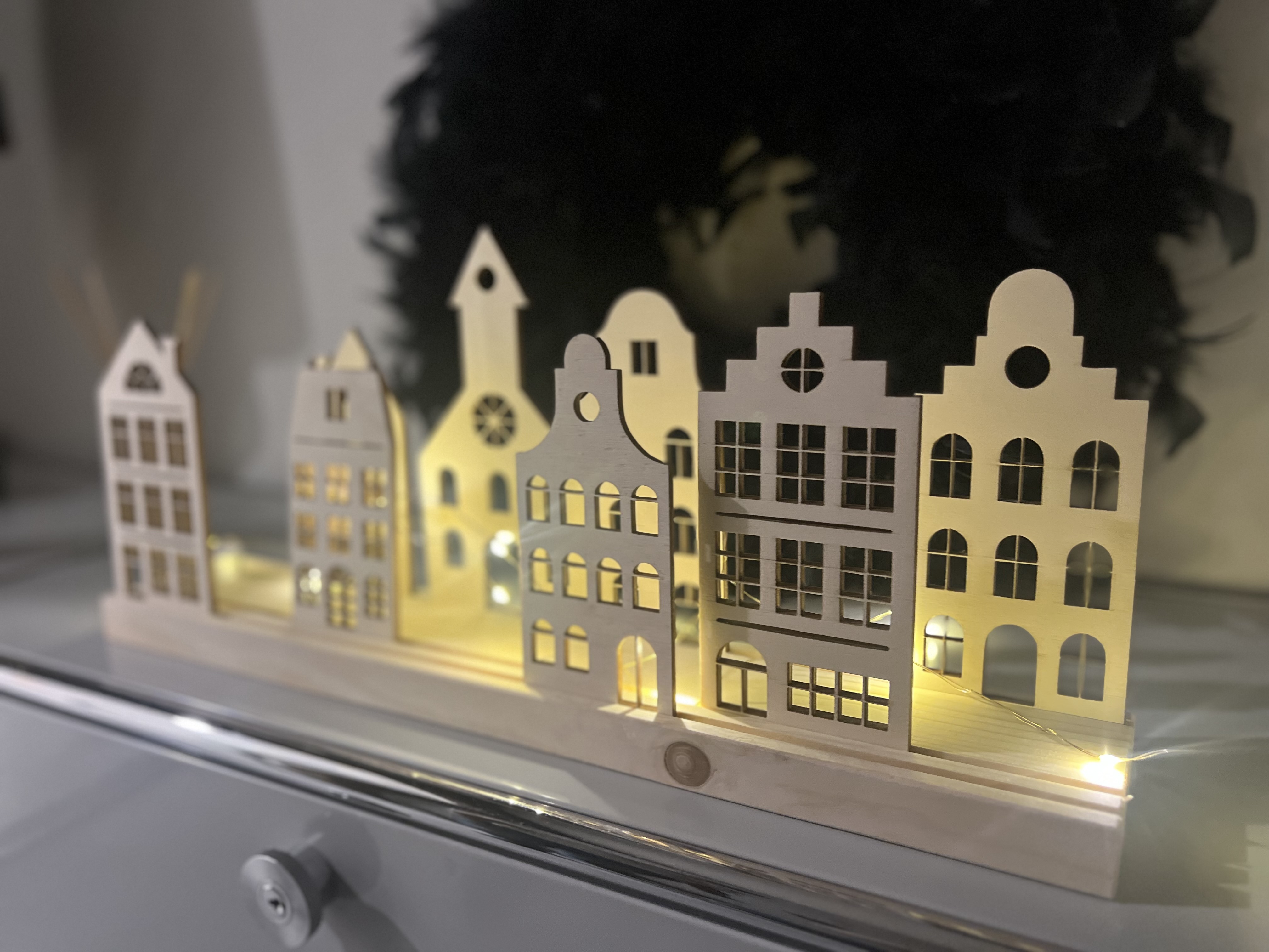 Dekoleiste Amsterdam Grachtenhäuser