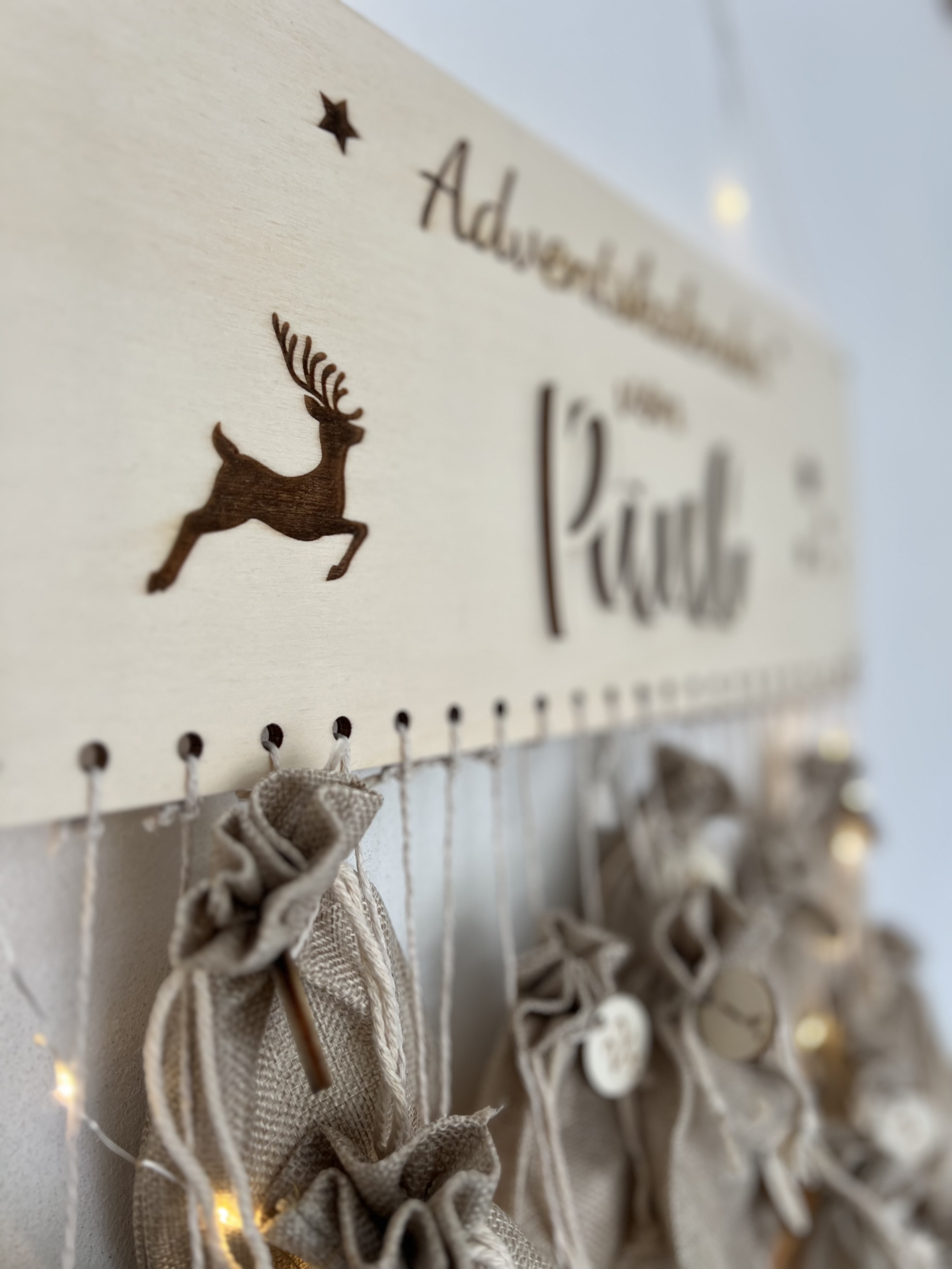 Adventskalender Rentier personalisiert 