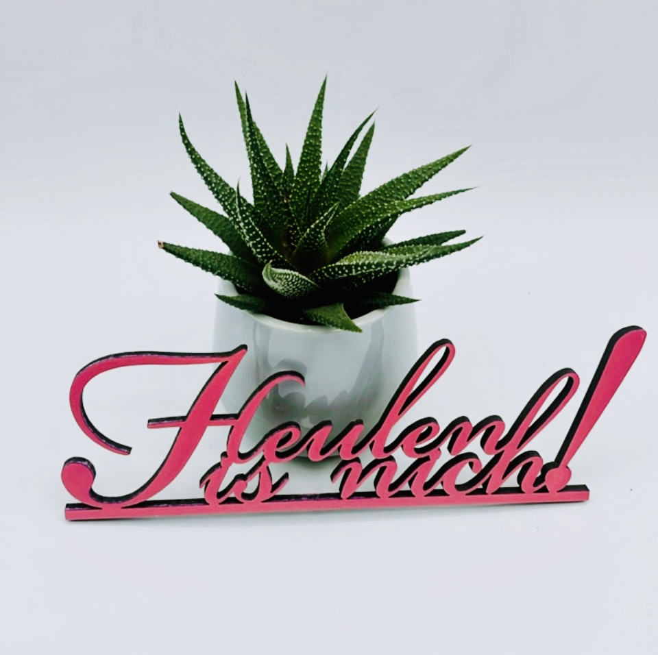 Schriftzug Heulen is nich!