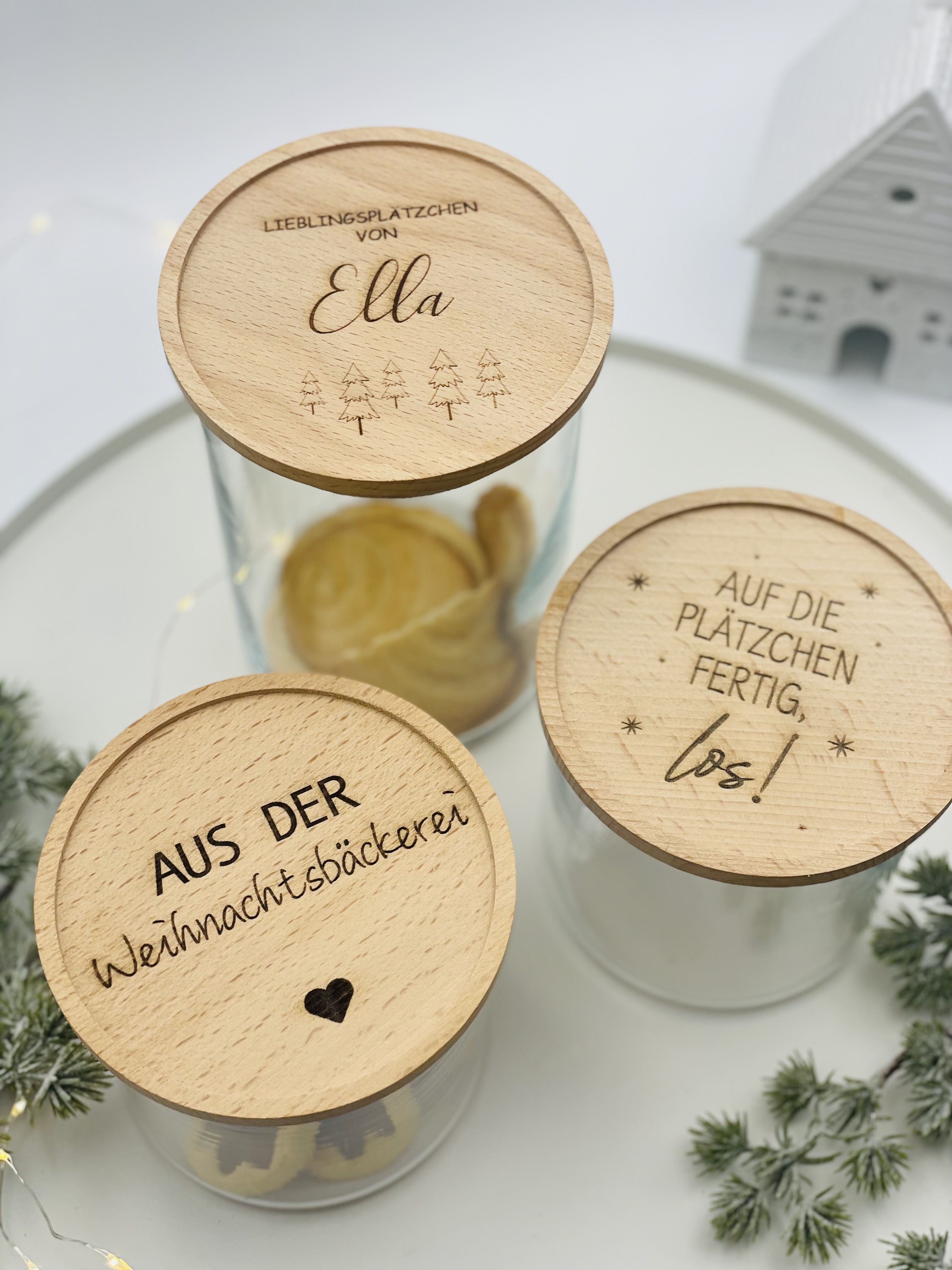 Keksdose Vorratsglas mit Deckel