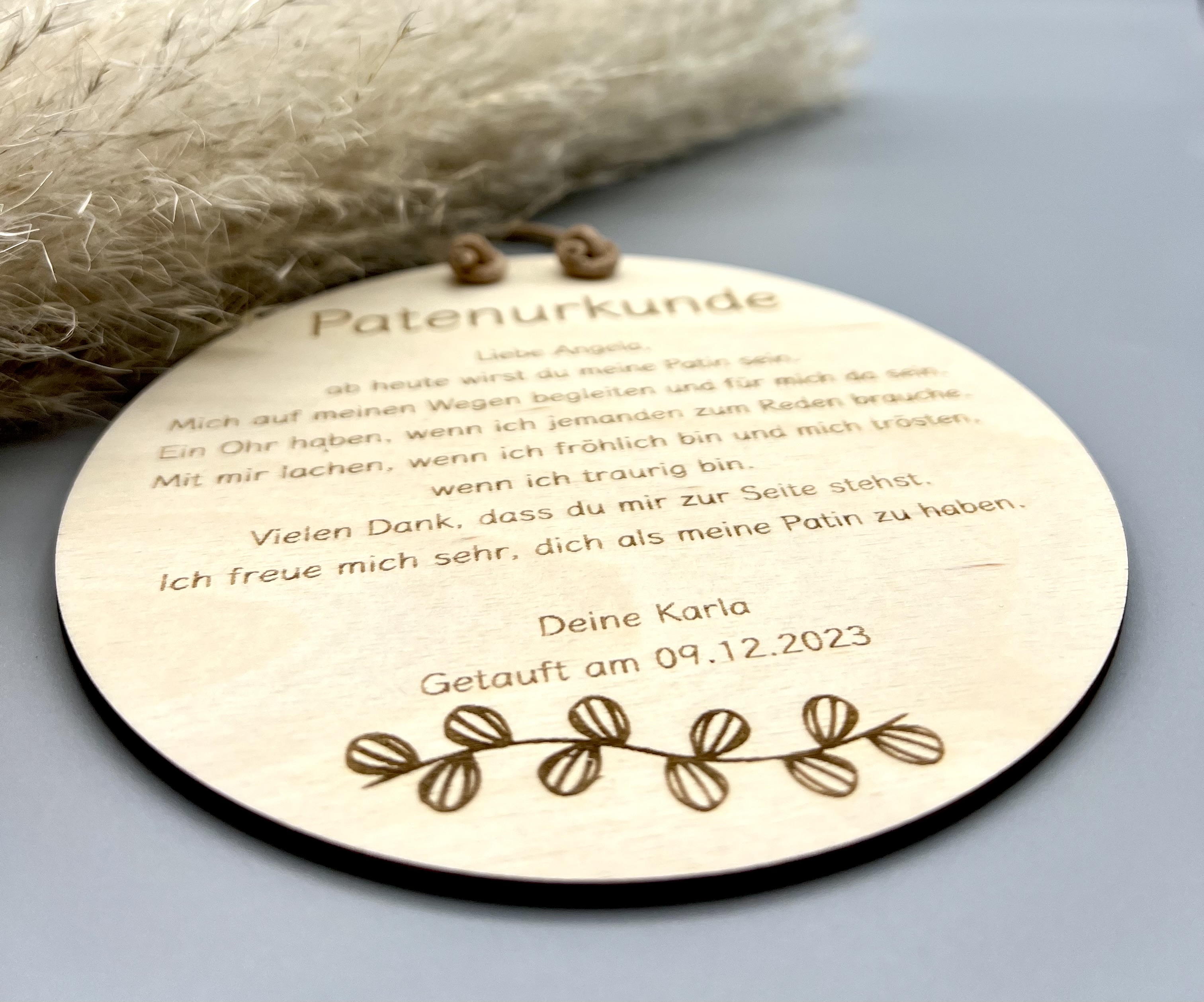 Anhänger Patenurkunde