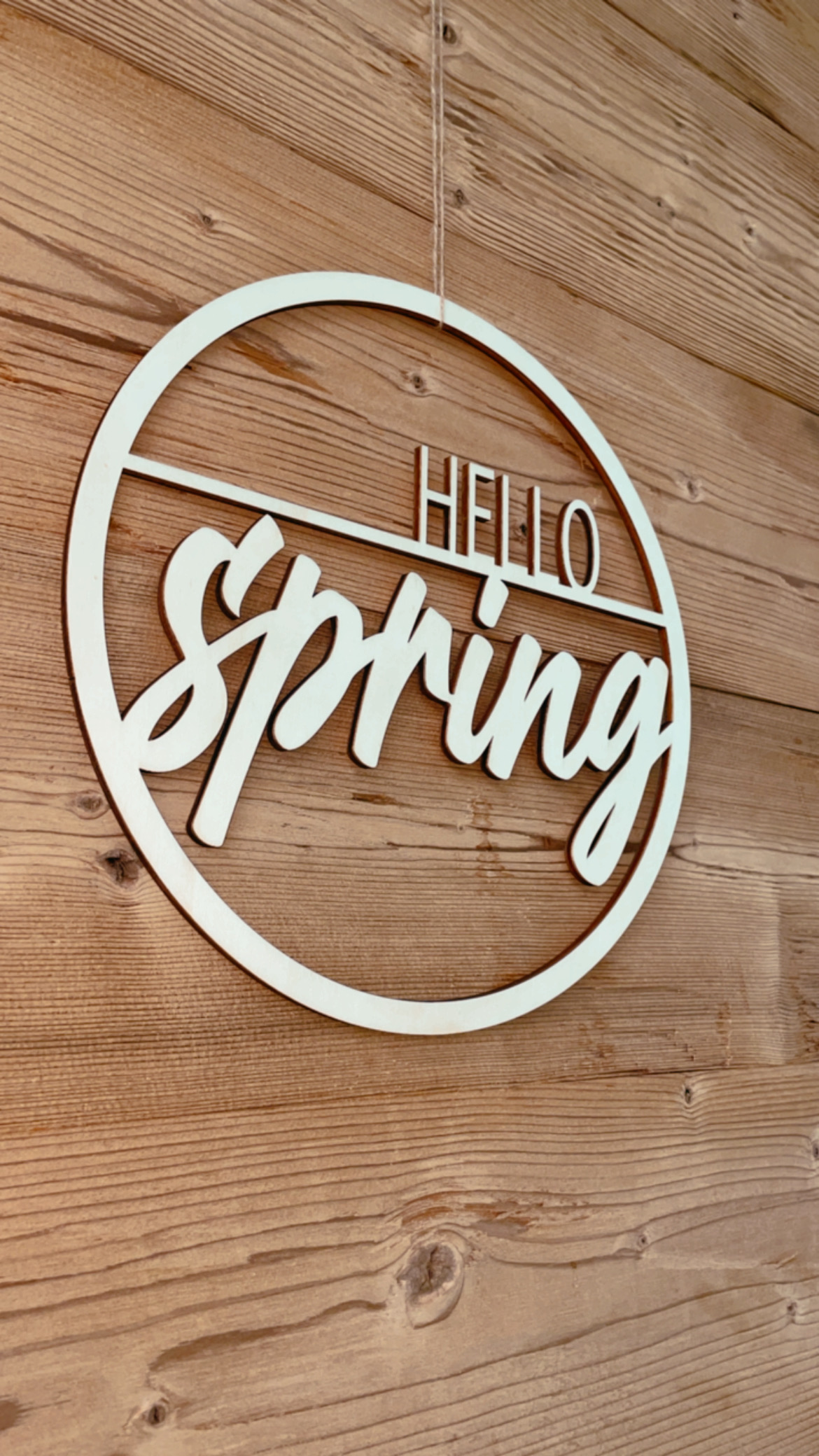 Holzkranz Hello Spring