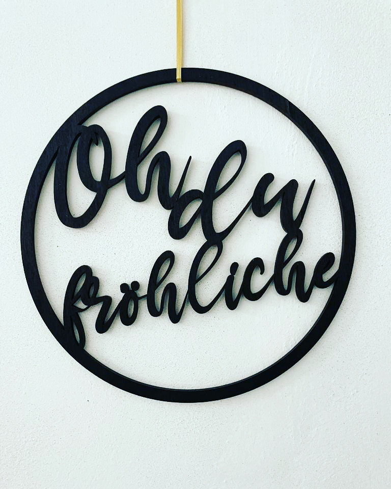 Holzkranz Oh du fröhliche