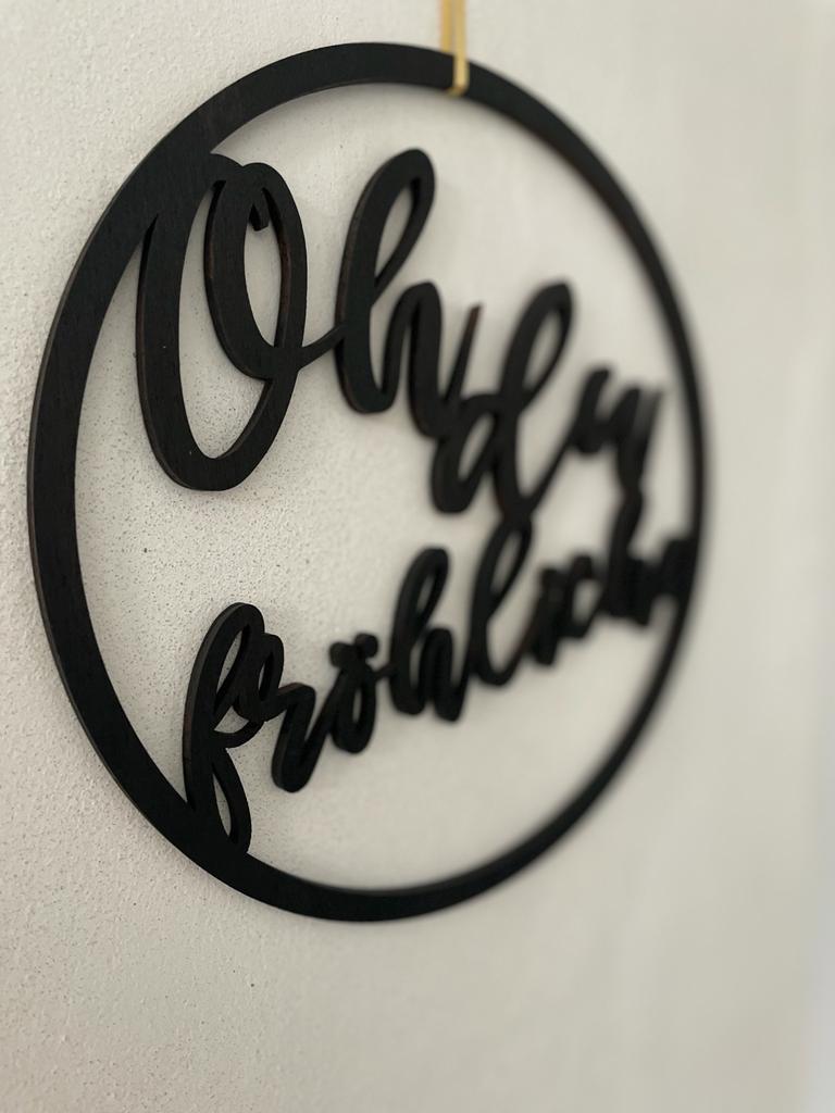 Holzkranz Oh du fröhliche